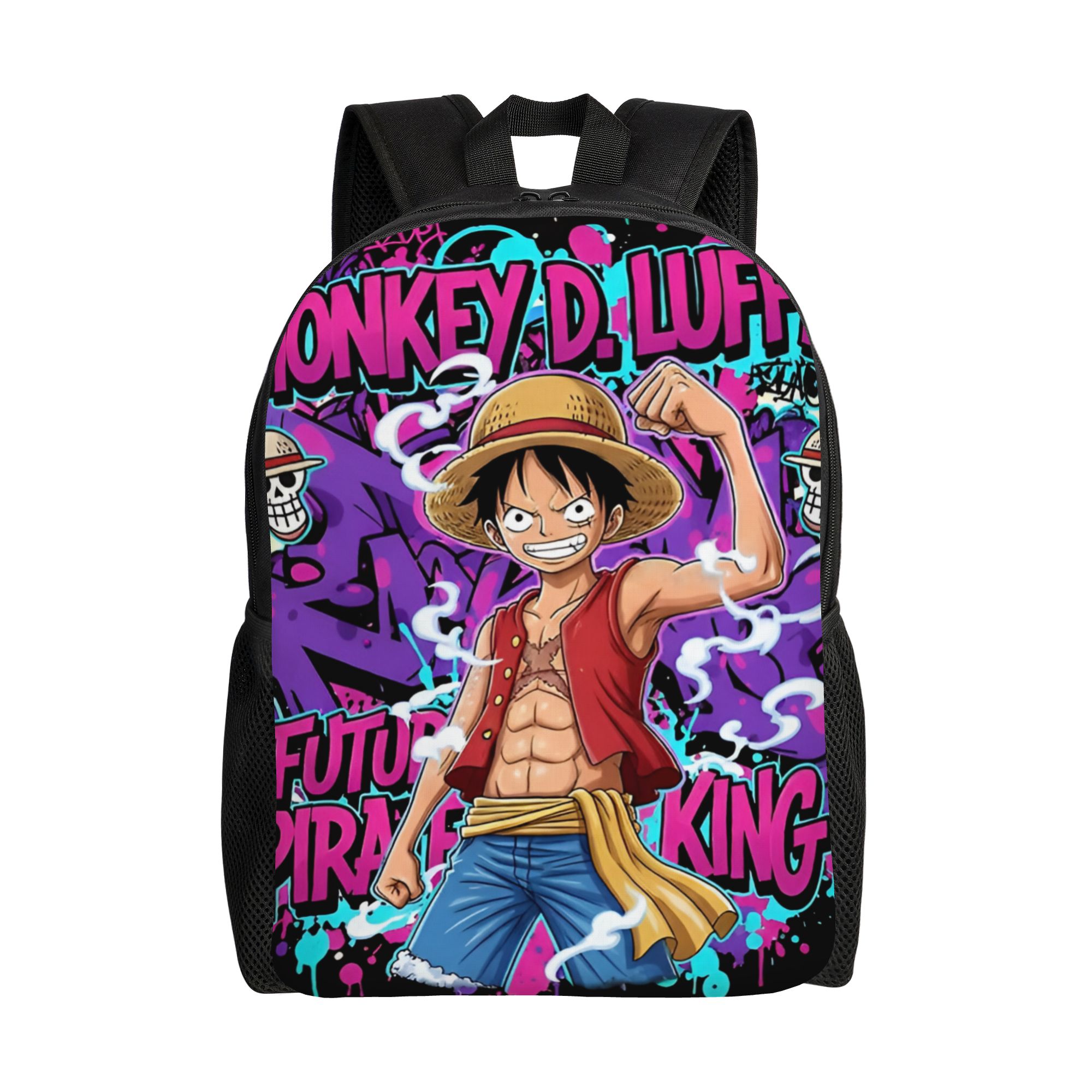 Laptop Accessories Bag For Men - Tas Ransel Perjalanan Luffy One Piece