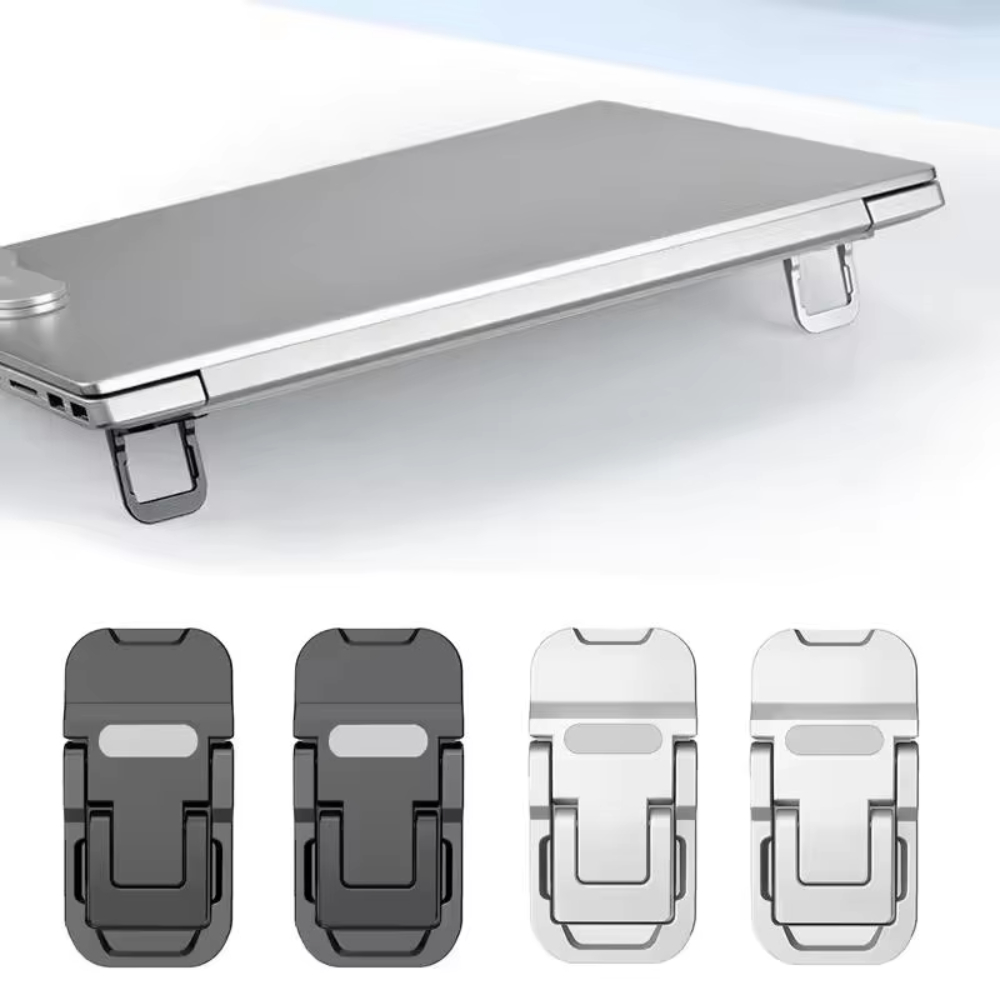 Laptop Stand Riser - 1Set Dudukan Laptop Mini Dapat Dilipat,