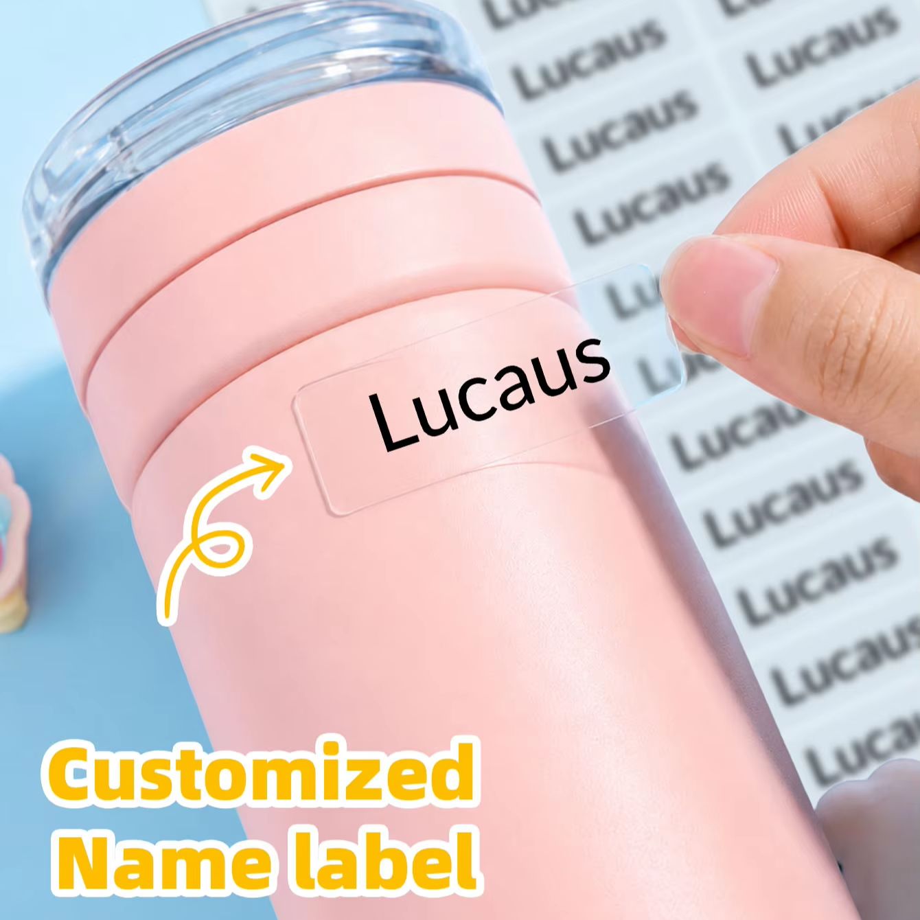 Laptop Accessories Name - 1-300PCS Stiker Nama Kustom yang Dipersonalisasi,