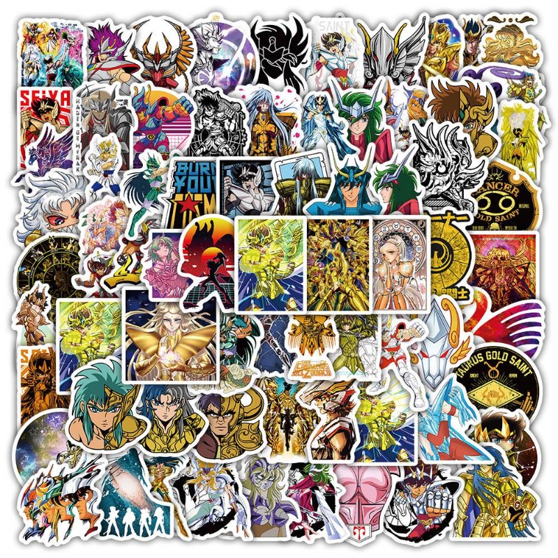 Laptop Original Accessories - 101 Buah Stiker Anime Saint Seiya