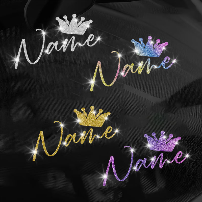Laptop Accessories Name - 1 Buah Stiker Mahkota dan Nama