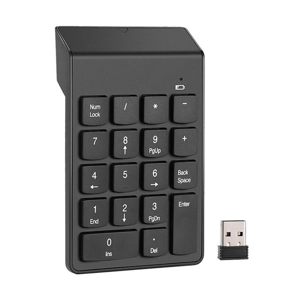 Laptop Accessories Uk - 18 Tombol 2.4G Keyboard Nirkabel Mini