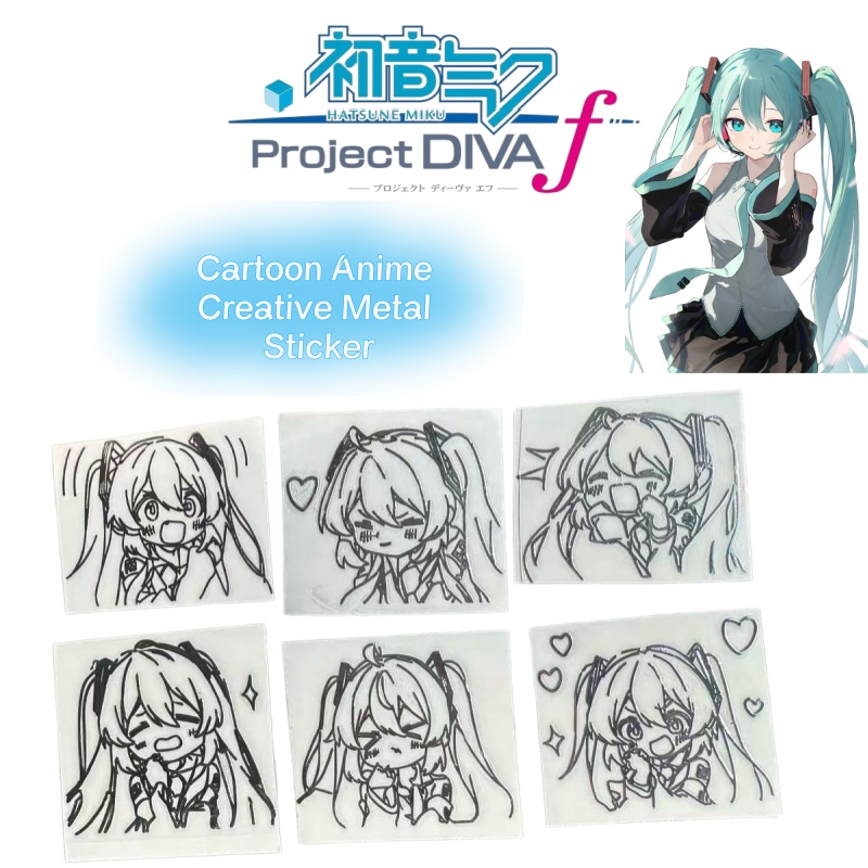 Stiker logam karakter anime ka - Laptop Accessories ulasan dan harga
