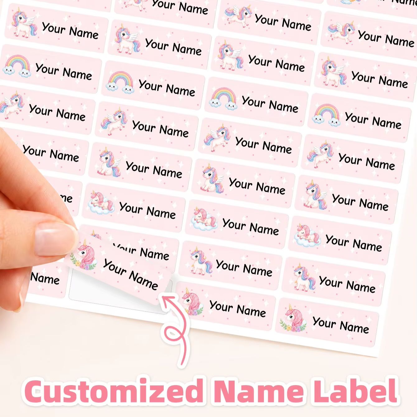 1-300PCS Stiker Nama Tahan Air - Laptop Accessories Name ulasan dan harga