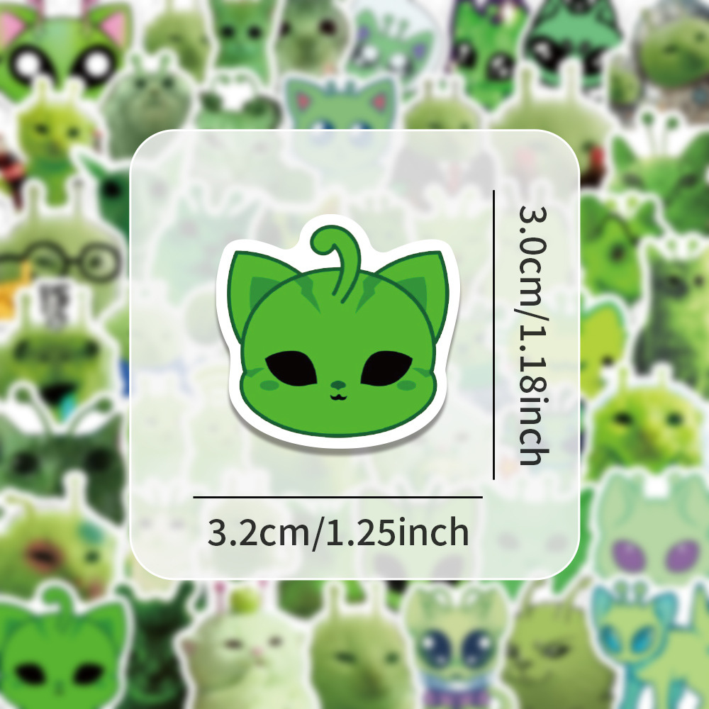 100pcs Stiker Emoji Kucing Ali - Good Laptop Accessories ulasan dan harga
