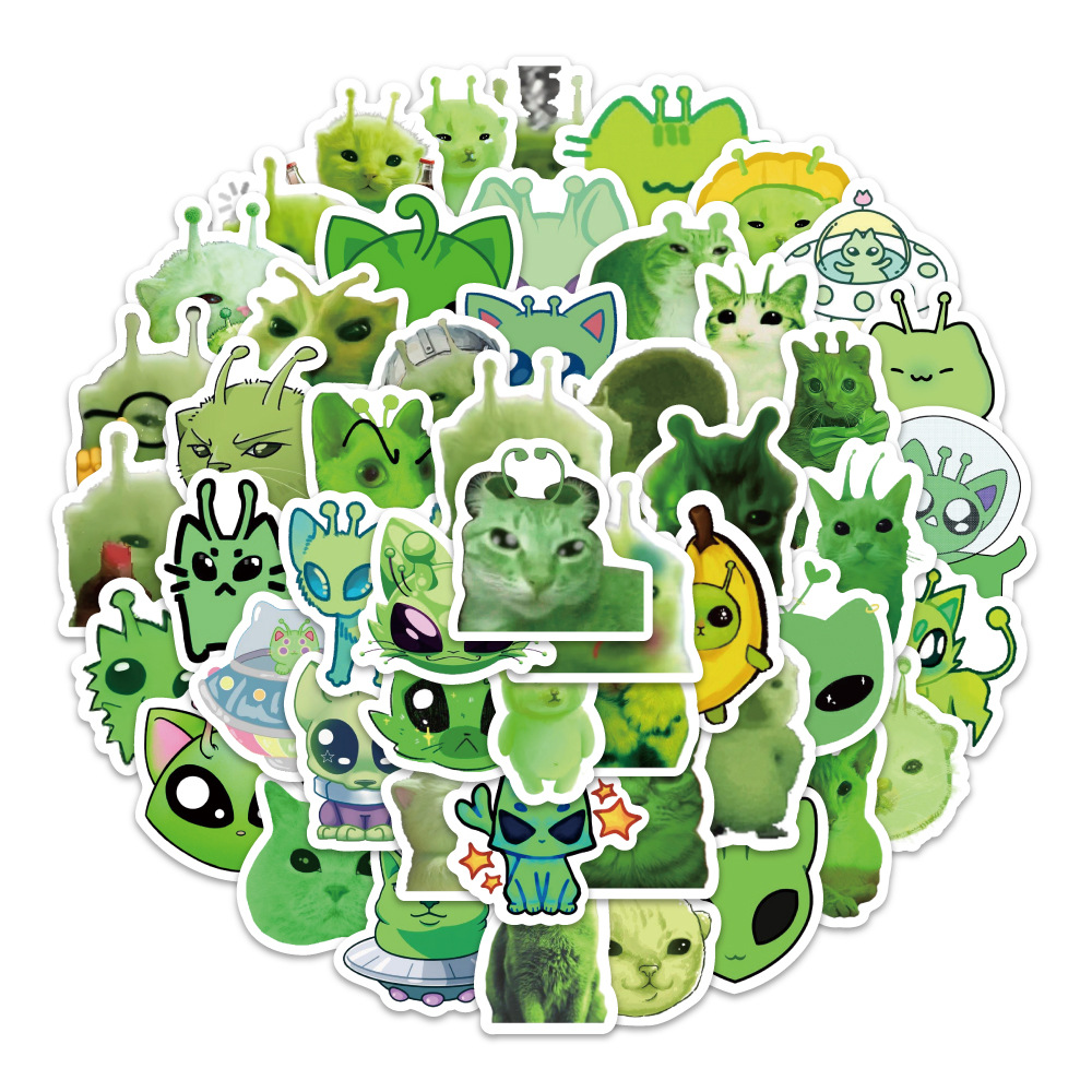 100pcs Stiker Emoji Kucing Ali - Good Laptop Accessories ulasan dan harga