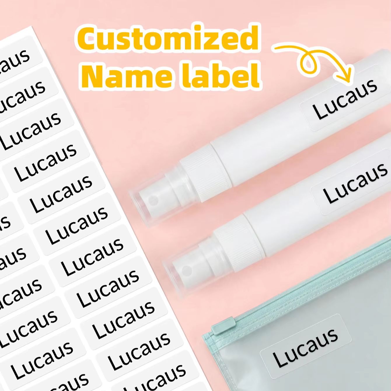 1-300PCS Stiker Nama Kustom ya - Laptop Accessories Name ulasan dan harga