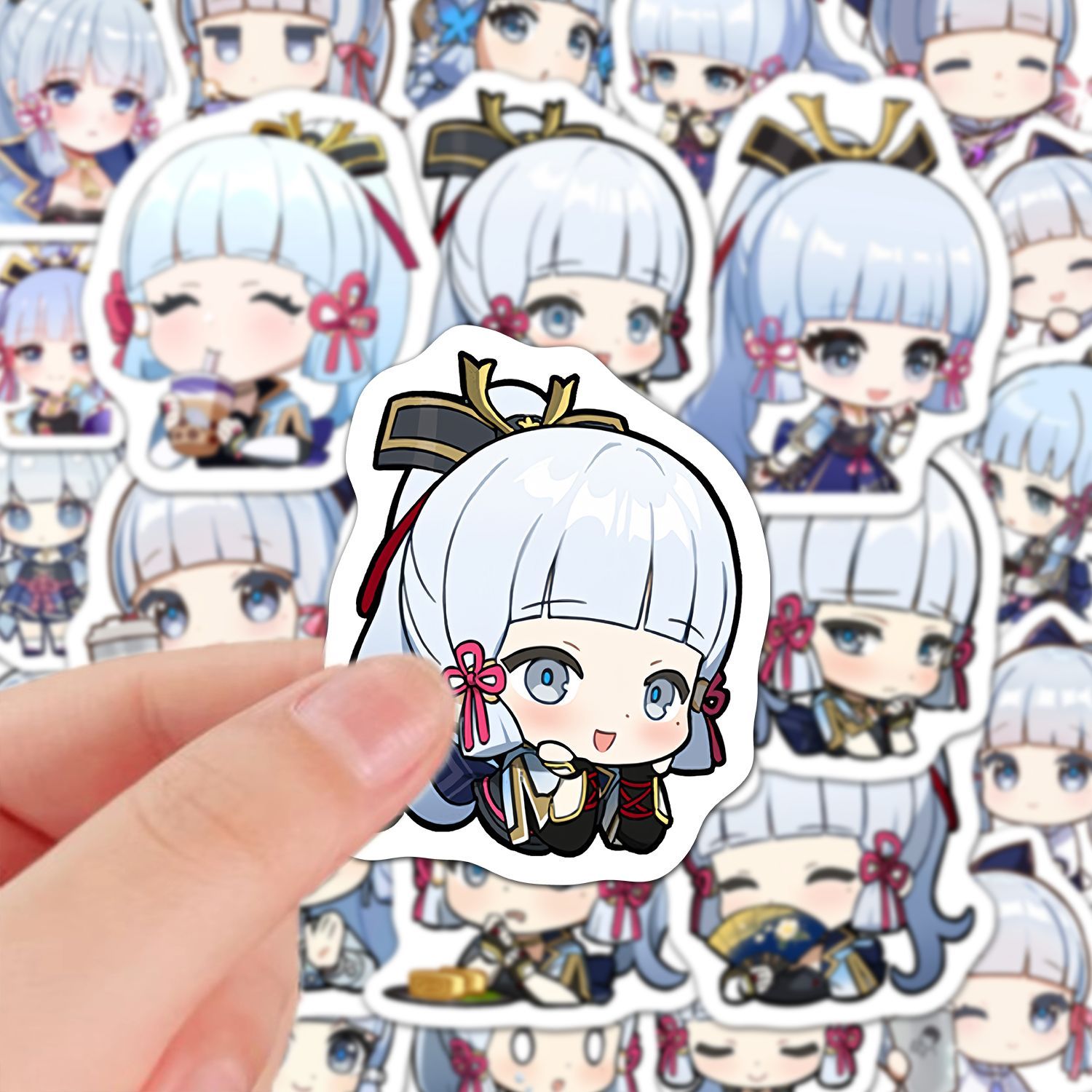 Kamisato Ayaka 60Pcs Stiker An - Laptop Original Accessories ulasan dan harga