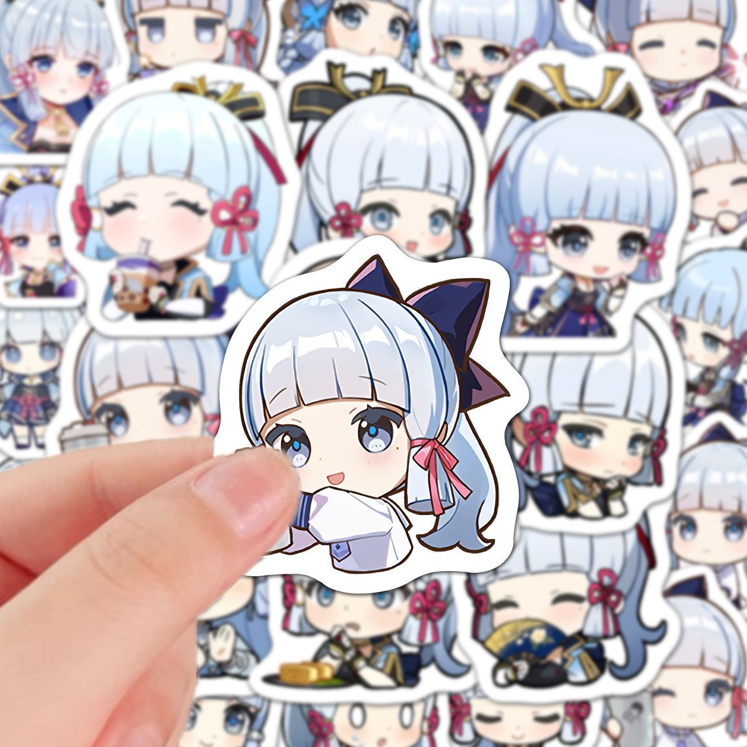 Kamisato Ayaka 60Pcs Stiker An - Laptop Original Accessories ulasan dan harga