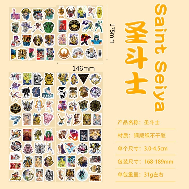101 Buah Stiker Anime Saint Se - Laptop Original Accessories ulasan dan harga