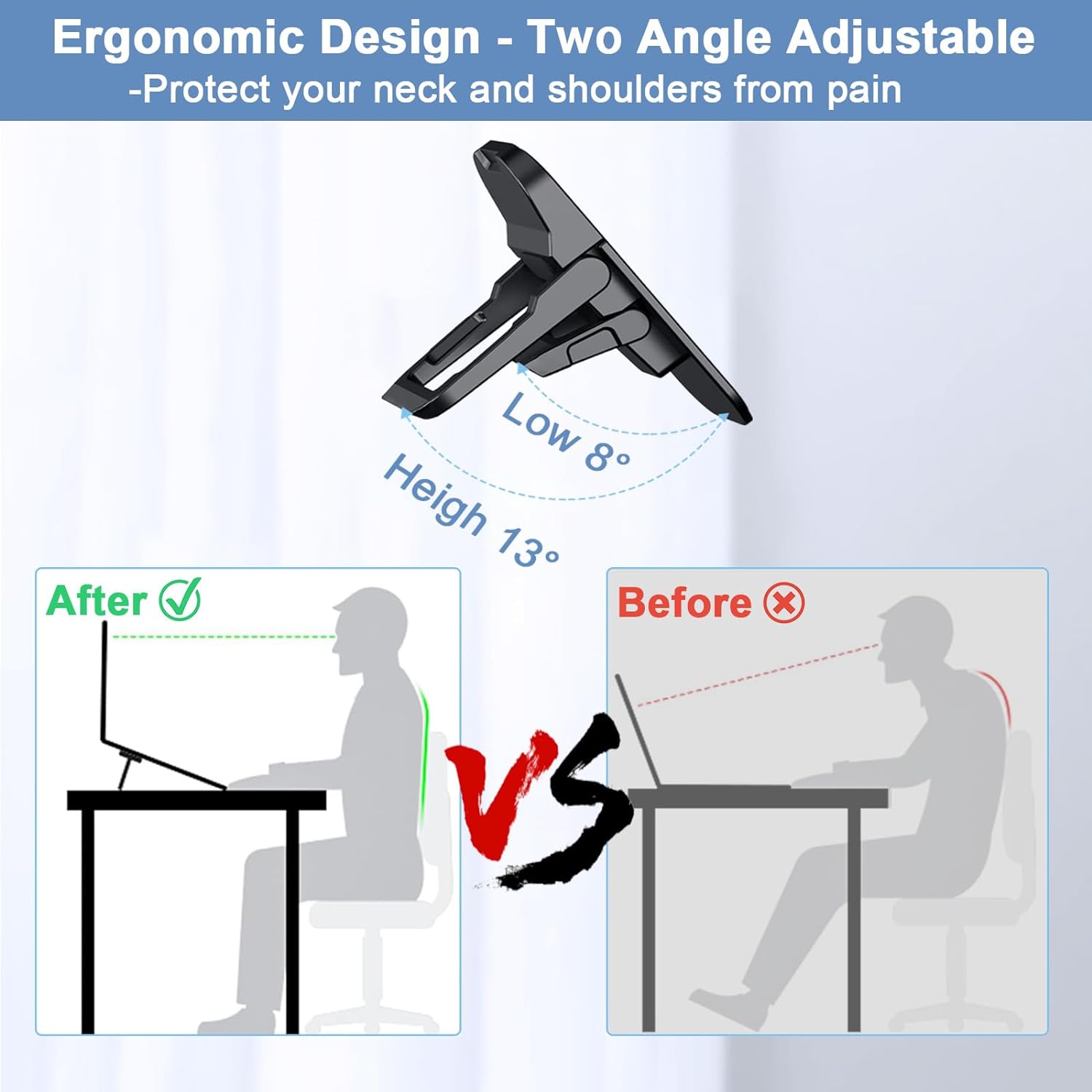 2 Buah Dudukan Laptop Lipat Po - Laptop Stand Riser ulasan dan harga