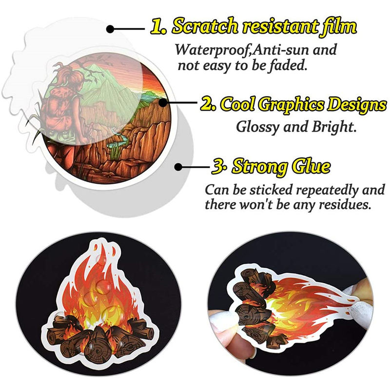 Stiker Kustom PVC Dengan Logo  - Laptop Accessories Name ulasan dan harga