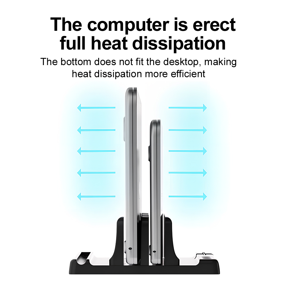Stand Laptop 4in1 Vertikal, Le - Laptop Stand Riser ulasan dan harga