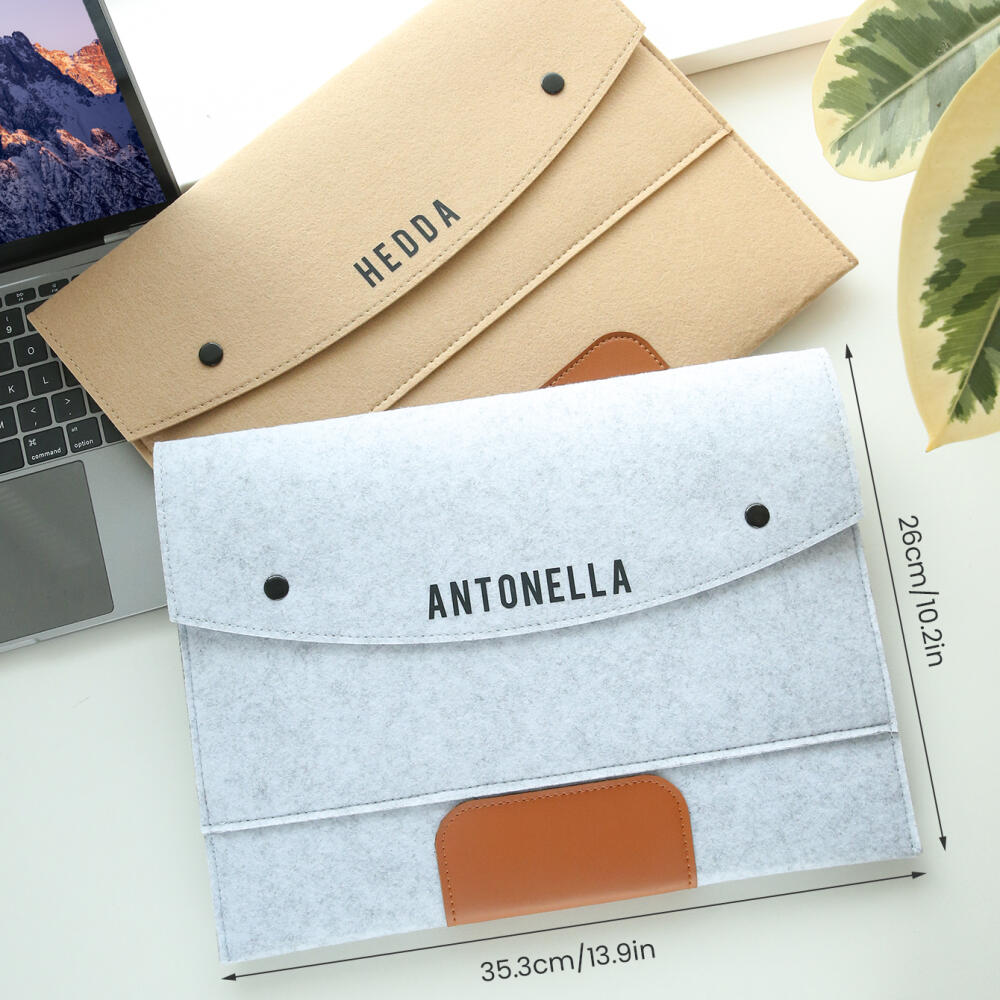 Folder Dokumen Felt dengan Nam - Laptop Accessories Name ulasan dan harga