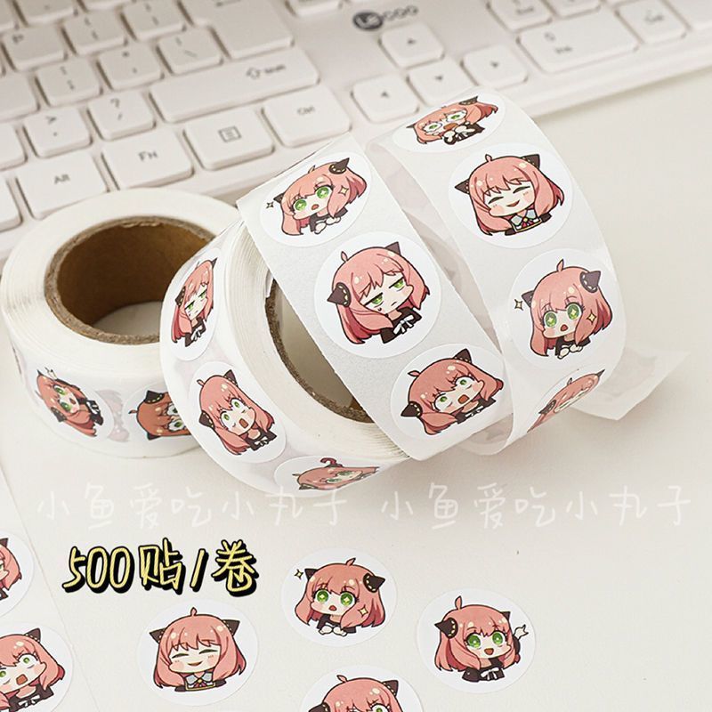 500PCS Stiker Spy Family Ania  - Laptop Accessories Cover ulasan dan harga