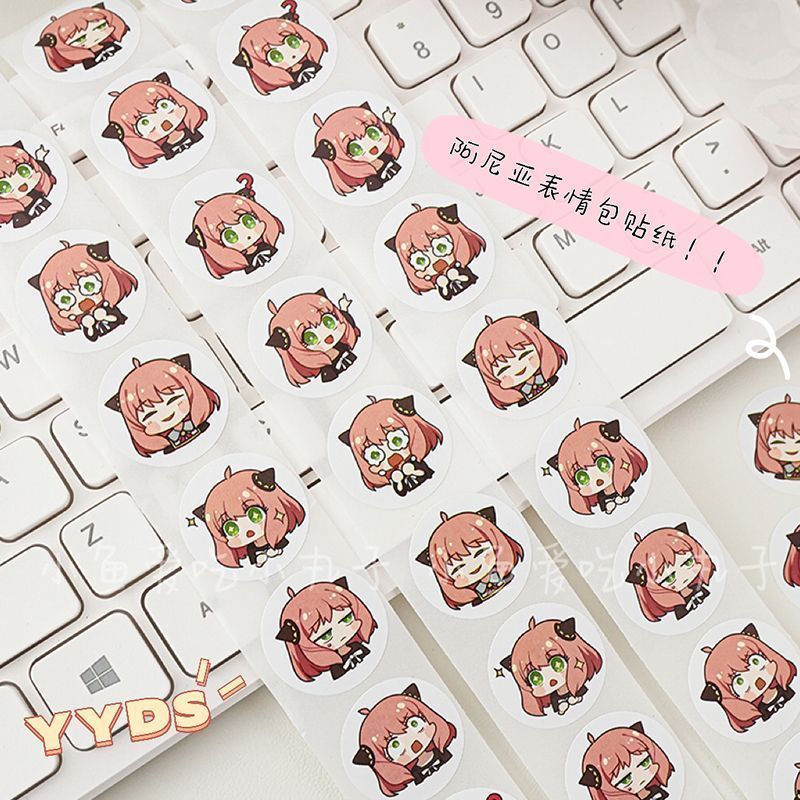 500PCS Stiker Spy Family Ania  - Laptop Accessories Cover ulasan dan harga