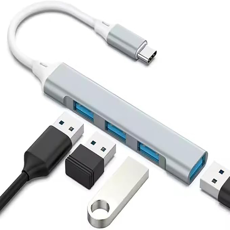 Adaptor USB Hub Tipe C 4-Port  - Apple Accessories Laptop ulasan dan harga