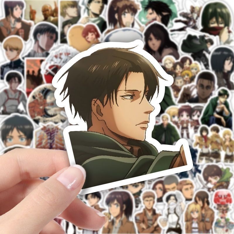 60 Buah Stiker Anime Attack On - Laptop Original Accessories ulasan dan harga