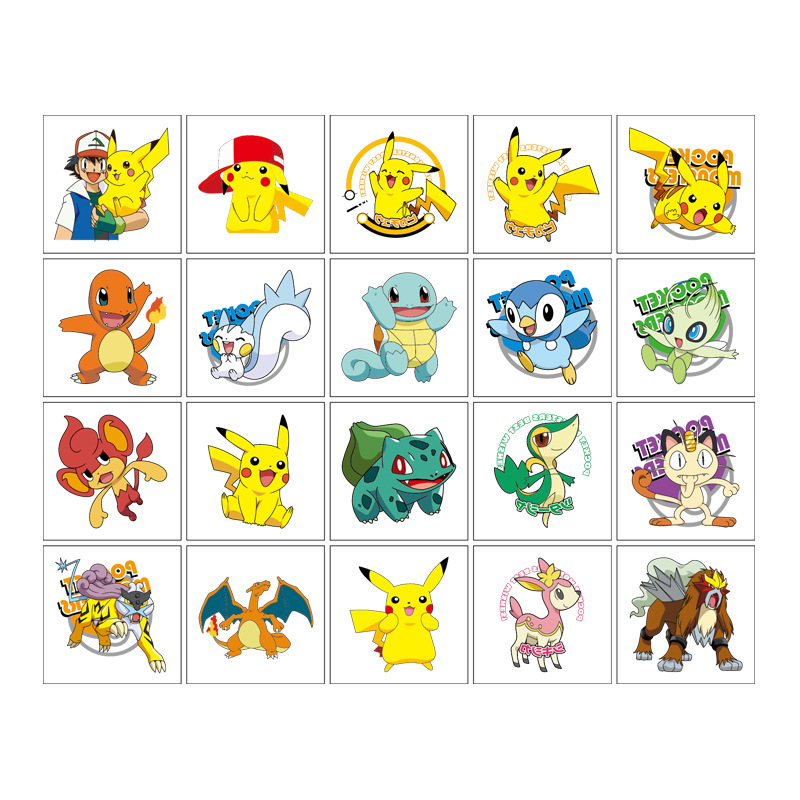 5*5Cm 20 Buah Stiker Tato Poke - Good Laptop Accessories ulasan dan harga