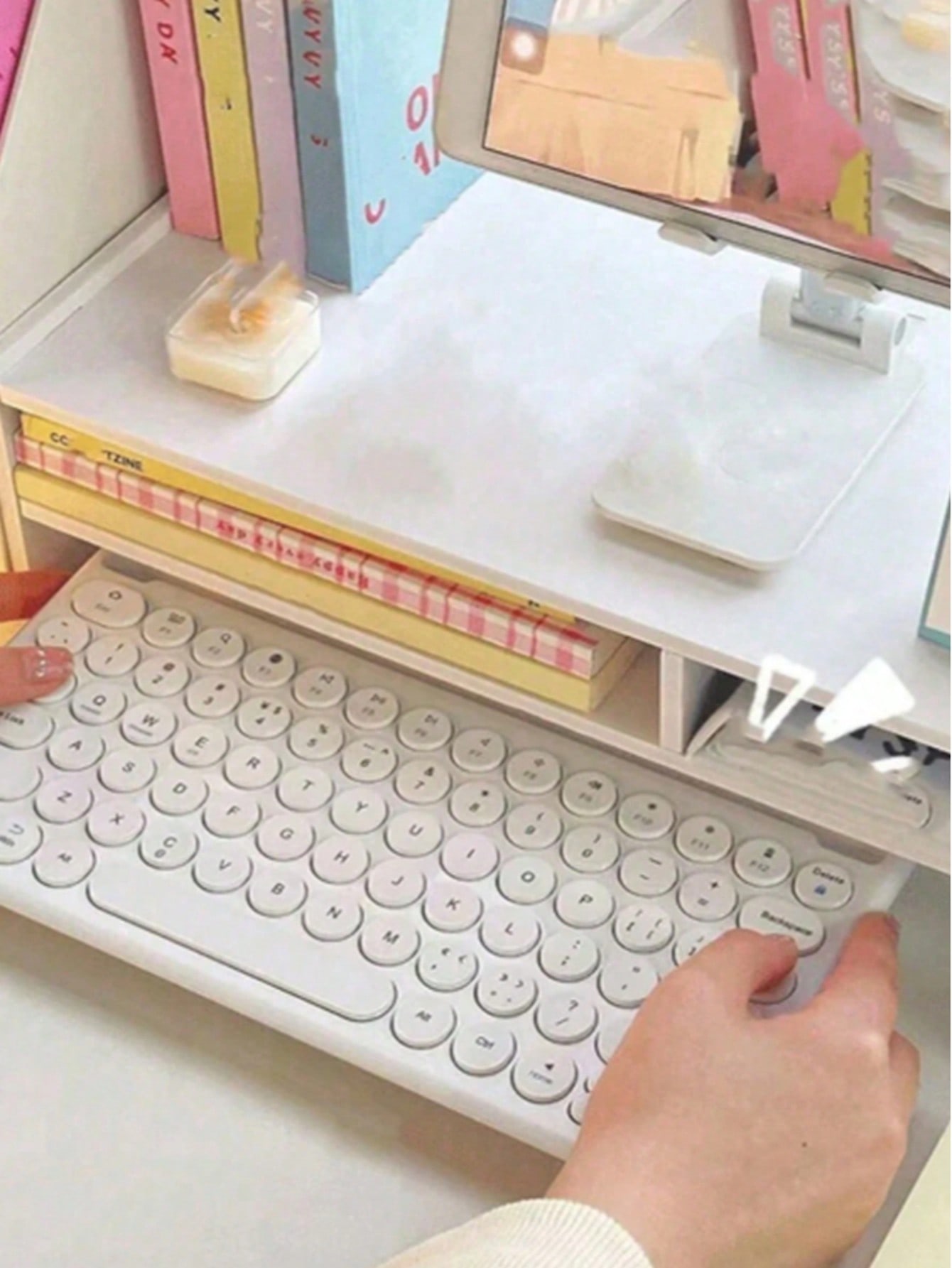 Penyangga Monitor dengan Laci, - Laptop Stand Riser ulasan dan harga