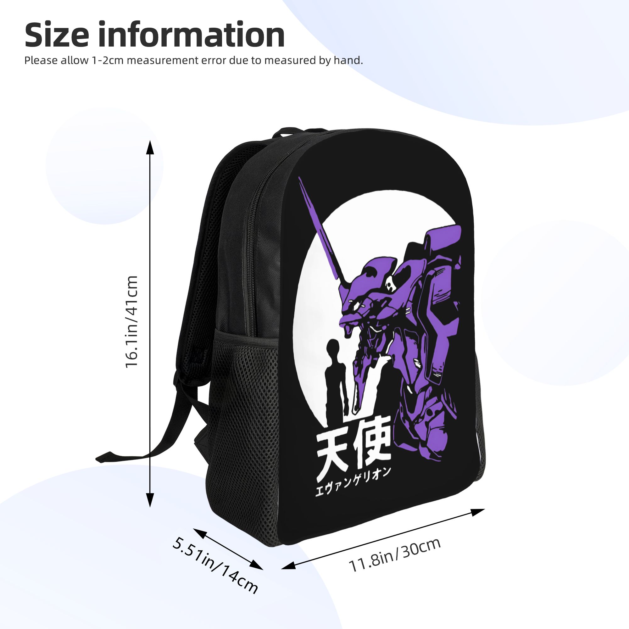 Ransel E-evangelions Cetak 3D  - Laptop Accessories Bag For Men ulasan dan harga