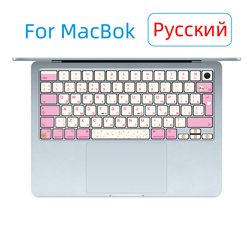Stiker Keycap Layout ISO Rusia - Apple Accessories Laptop ulasan dan harga
