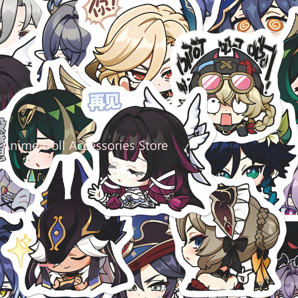 64 Buah Stiker Anime Genshin I - Laptop Original Accessories ulasan dan harga