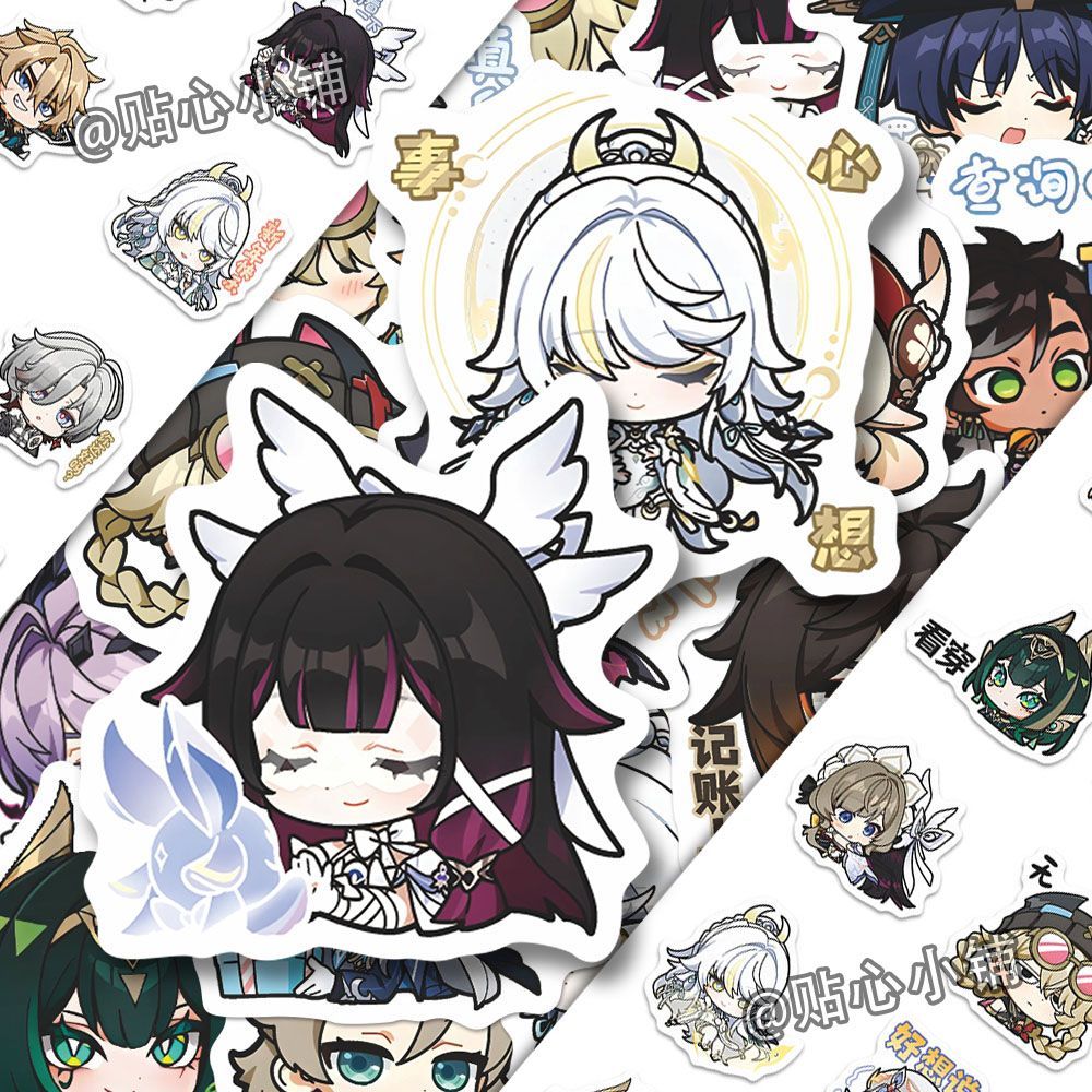 64 Buah Stiker Anime Genshin I - Laptop Original Accessories ulasan dan harga